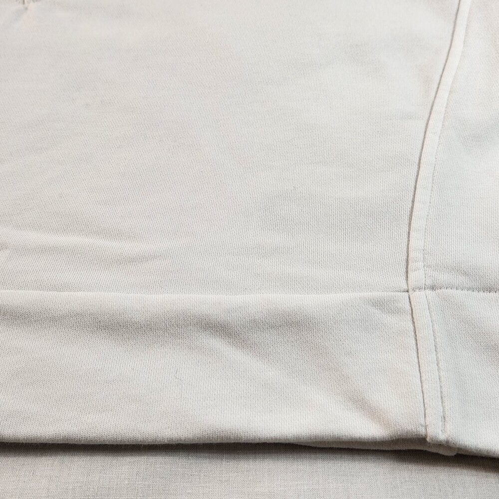 Adidas V-Neck Hoodie Pullover Sweater White XL Cotton Blend Mid-Sleeves - Picture 8 of 16